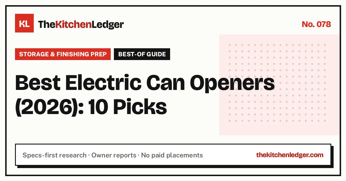 Best Electric Can Openers (2026): 10 Picks