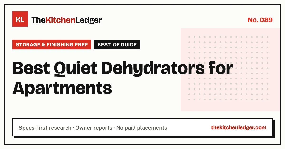 Best Quiet Dehydrators for Apartments