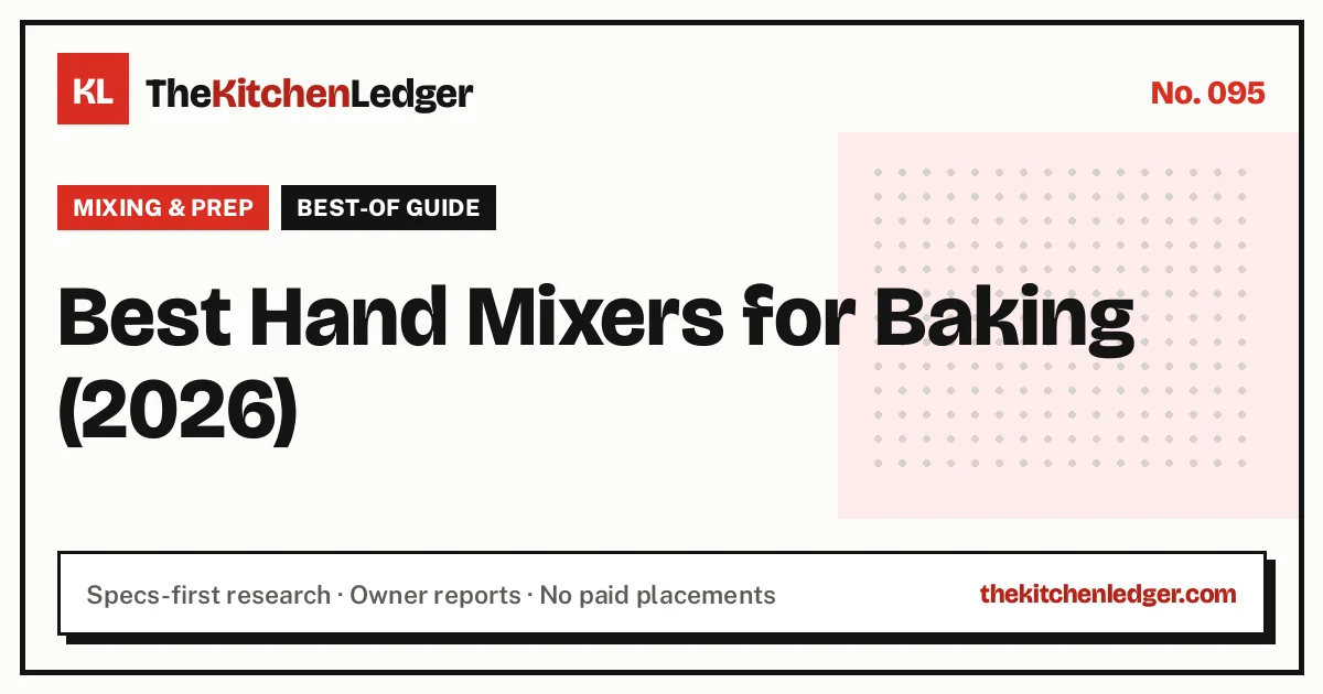Best Hand Mixers for Baking (2026)