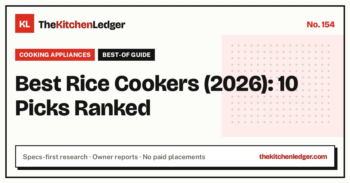 Best Rice Cookers (2026): 10 Picks Ranked