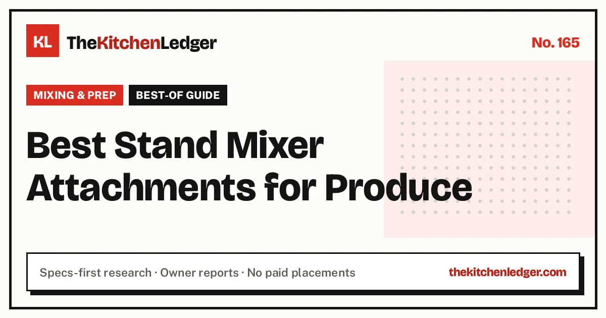 Best Stand Mixer Attachments for Produce