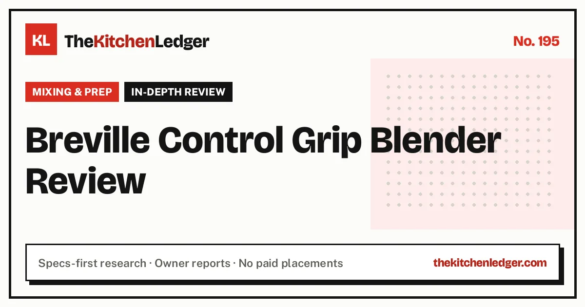 Breville Control Grip Blender Review