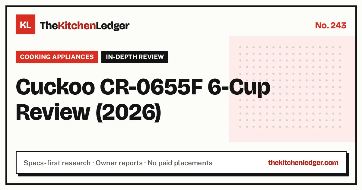 Cuckoo CR-0655F 6-Cup Review (2026)