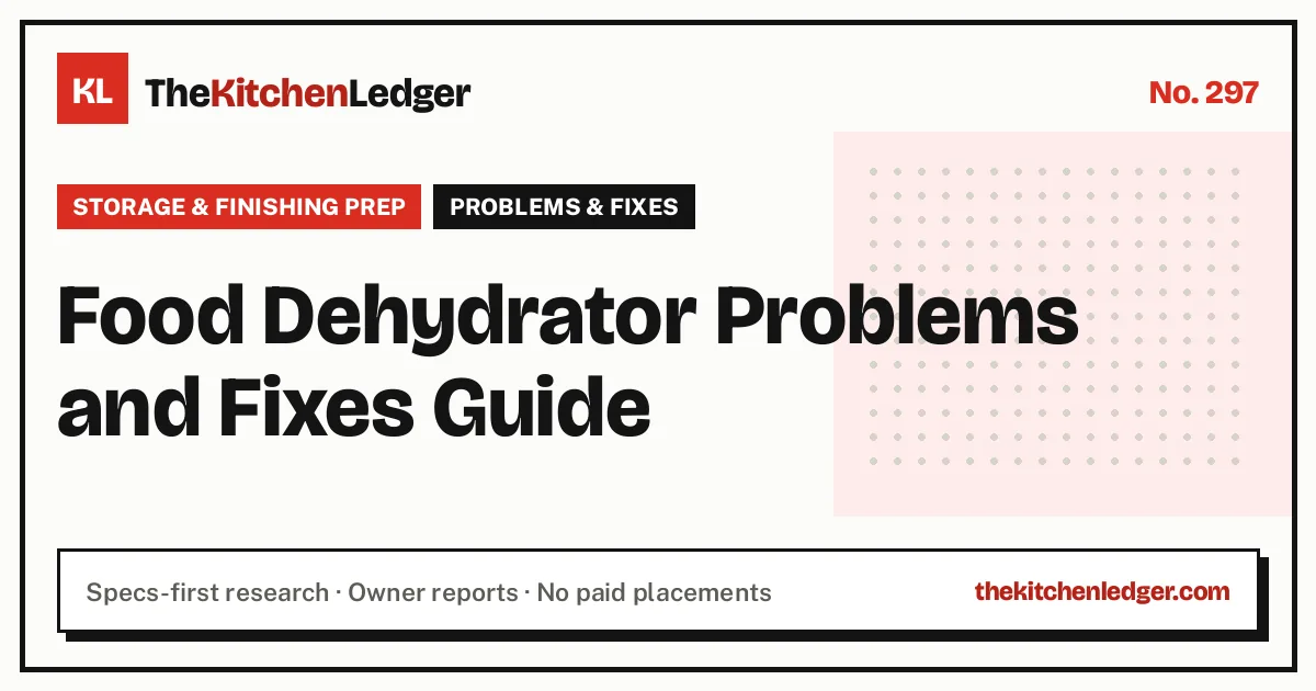 Food Dehydrator Problems and Fixes Guide