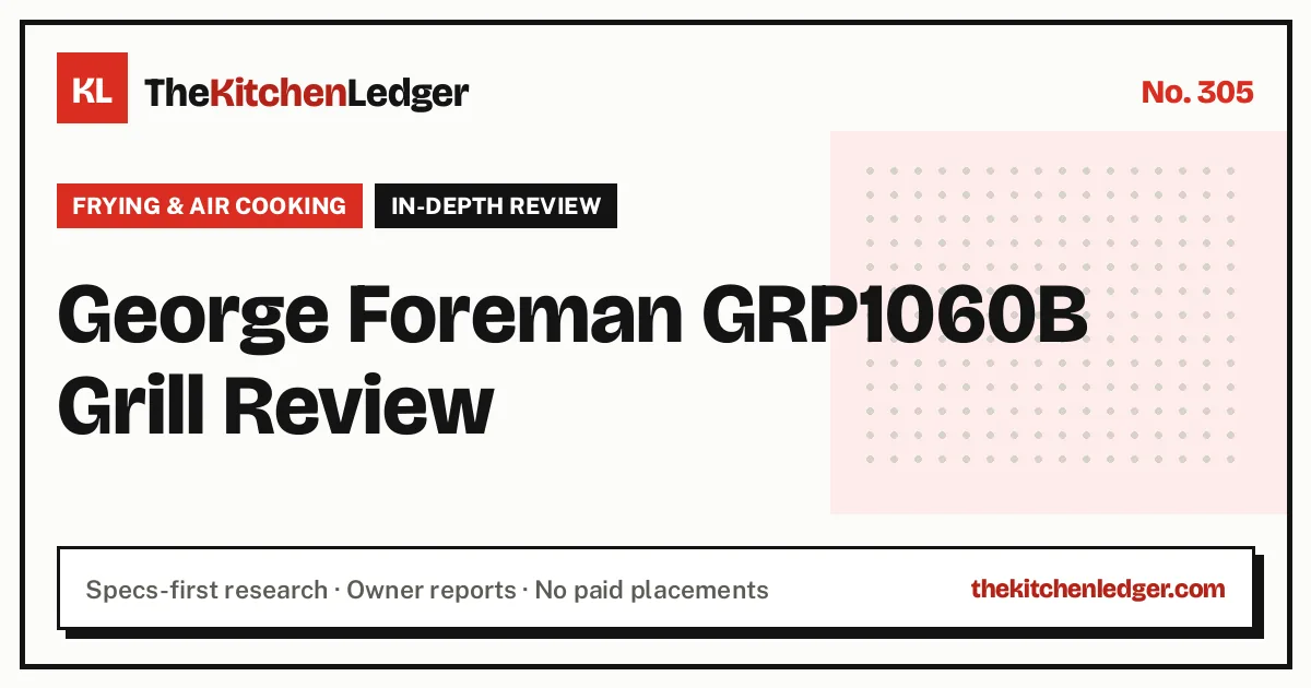 George Foreman GRP1060B Grill Review