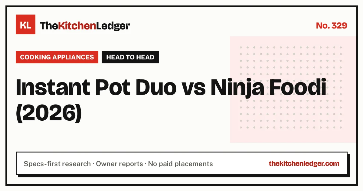 Instant Pot Duo vs Ninja Foodi (2026)