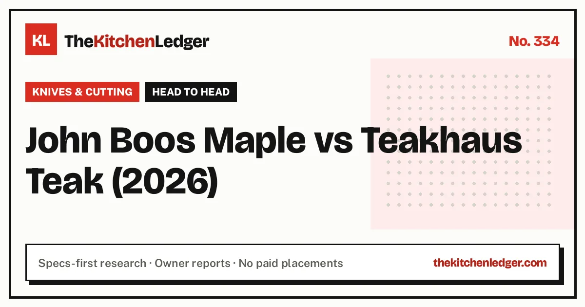 John Boos Maple vs Teakhaus Teak (2026)