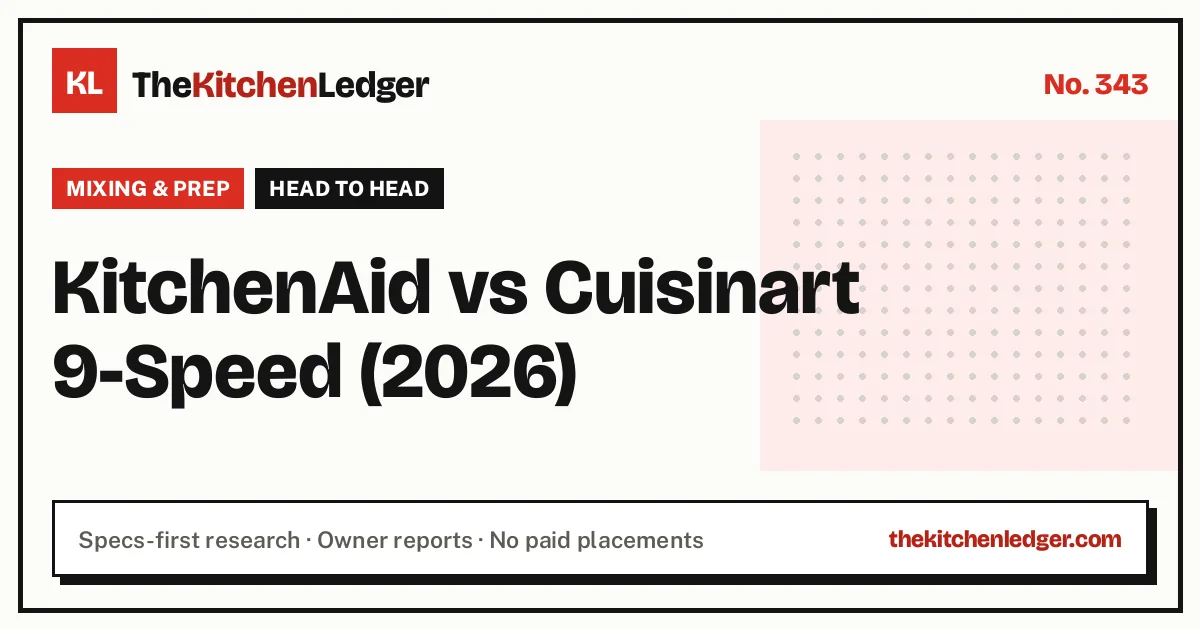KitchenAid vs Cuisinart 9-Speed (2026)