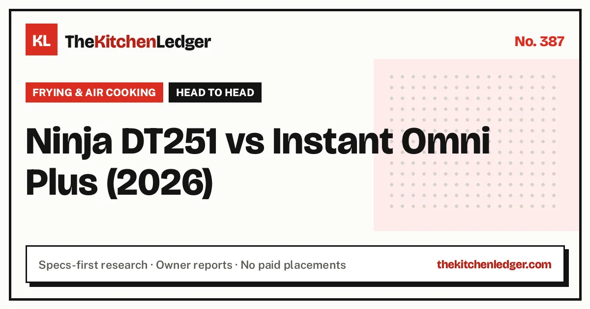 Ninja DT251 vs Instant Omni Plus (2026)