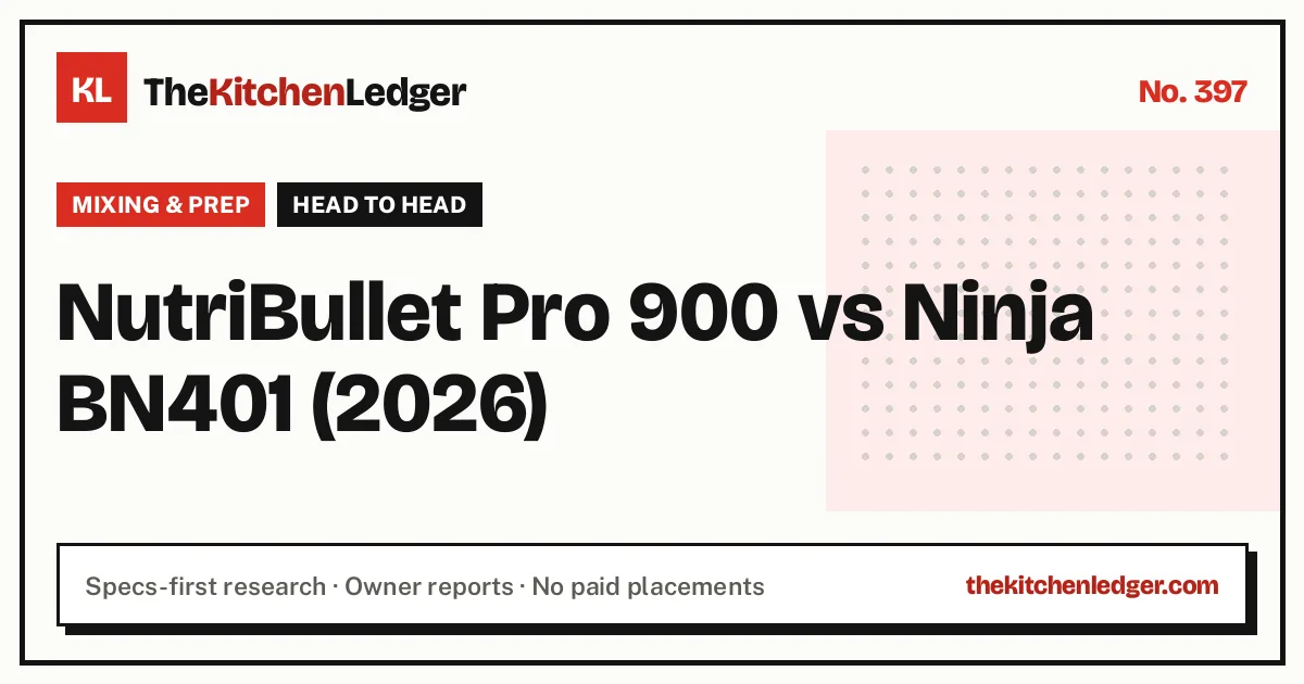 NutriBullet Pro 900 vs Ninja BN401 (2026)