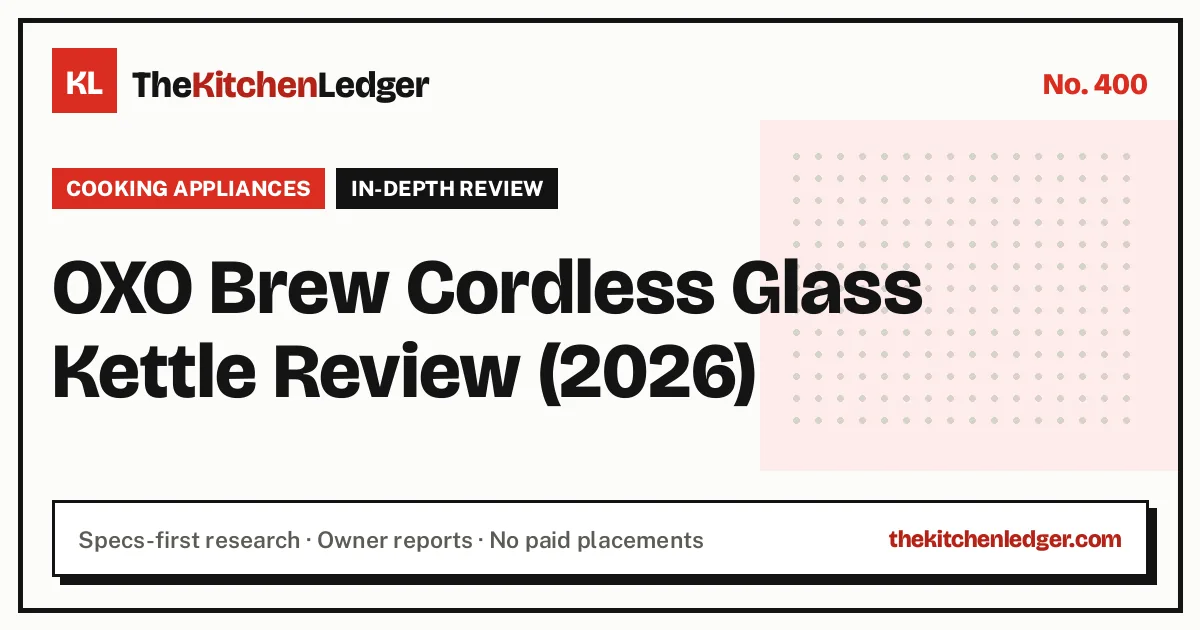 OXO Brew Cordless Glass Kettle Review (2026)