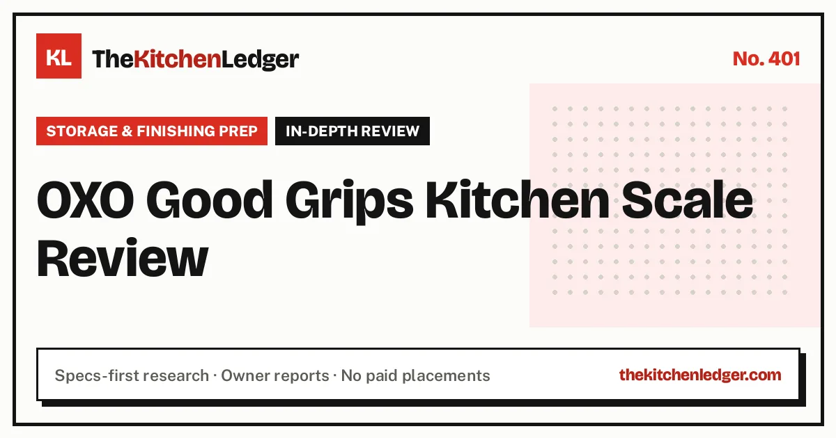 OXO Good Grips Kitchen Scale Review