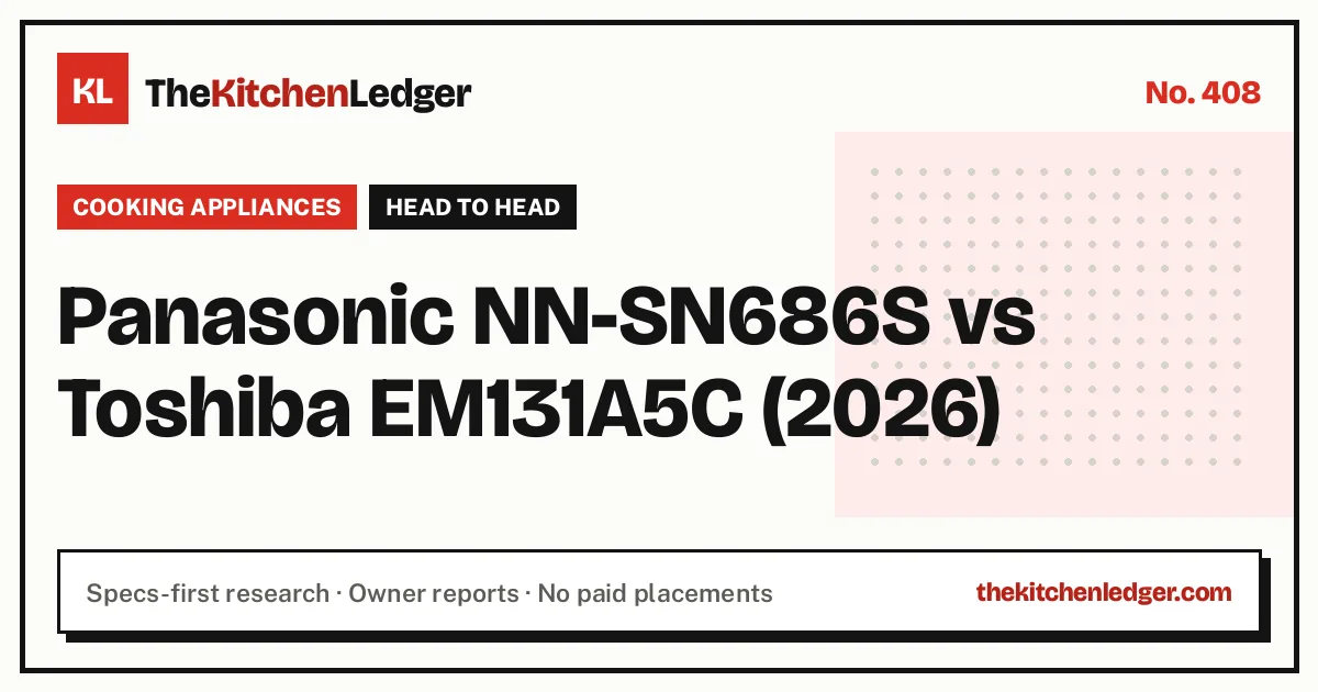 Panasonic NN-SN686S vs Toshiba EM131A5C (2026)