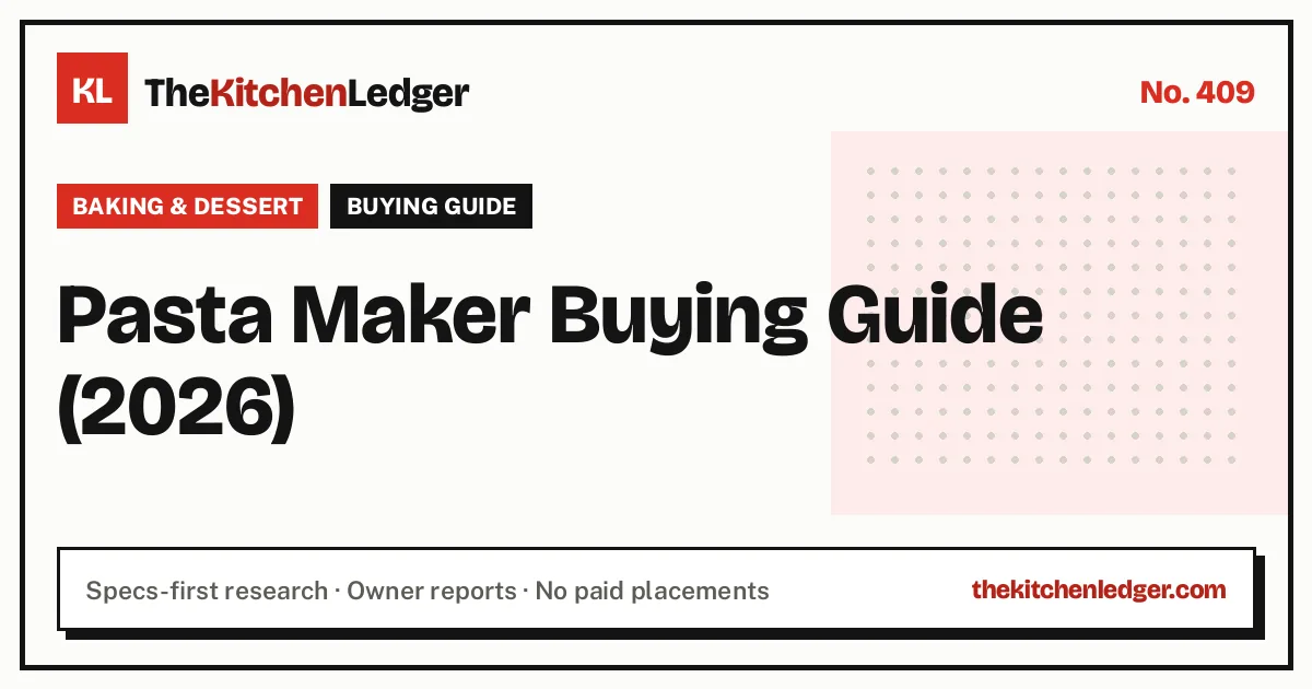 Pasta Maker Buying Guide (2026)