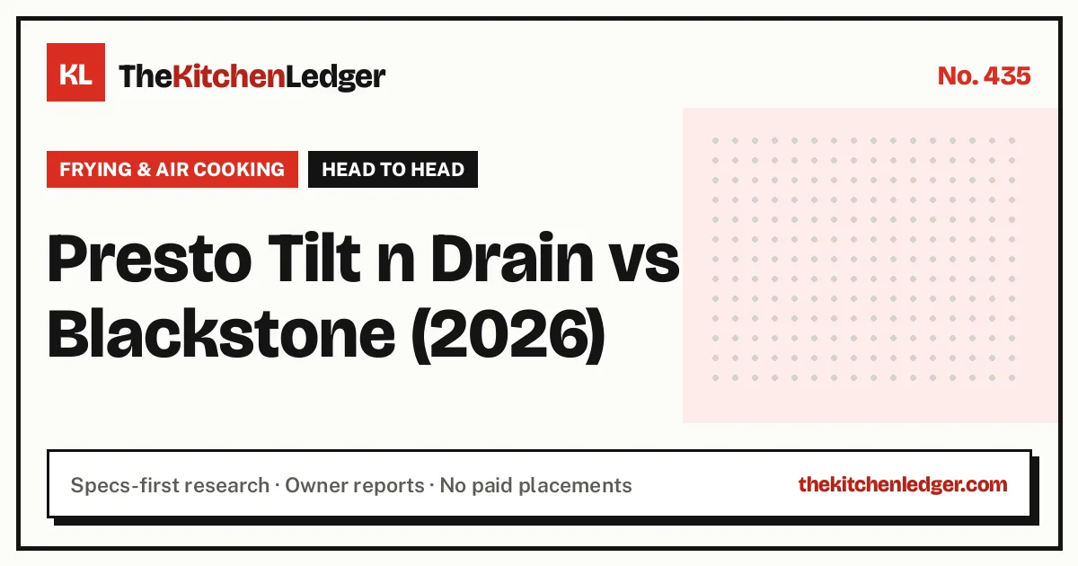 Presto Tilt n Drain vs Blackstone (2026)