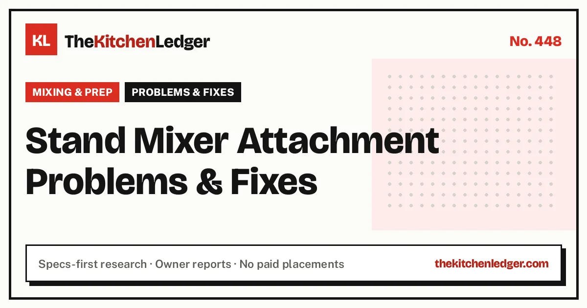 Stand Mixer Attachment Problems & Fixes
